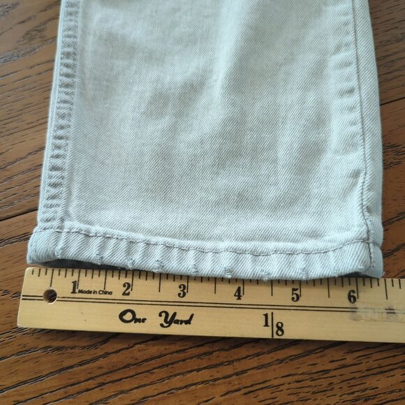 Vintage Levis 512 light Gray Denim Jeans W36 L30 Distressed Ripped Knees - Picture 15 of 16